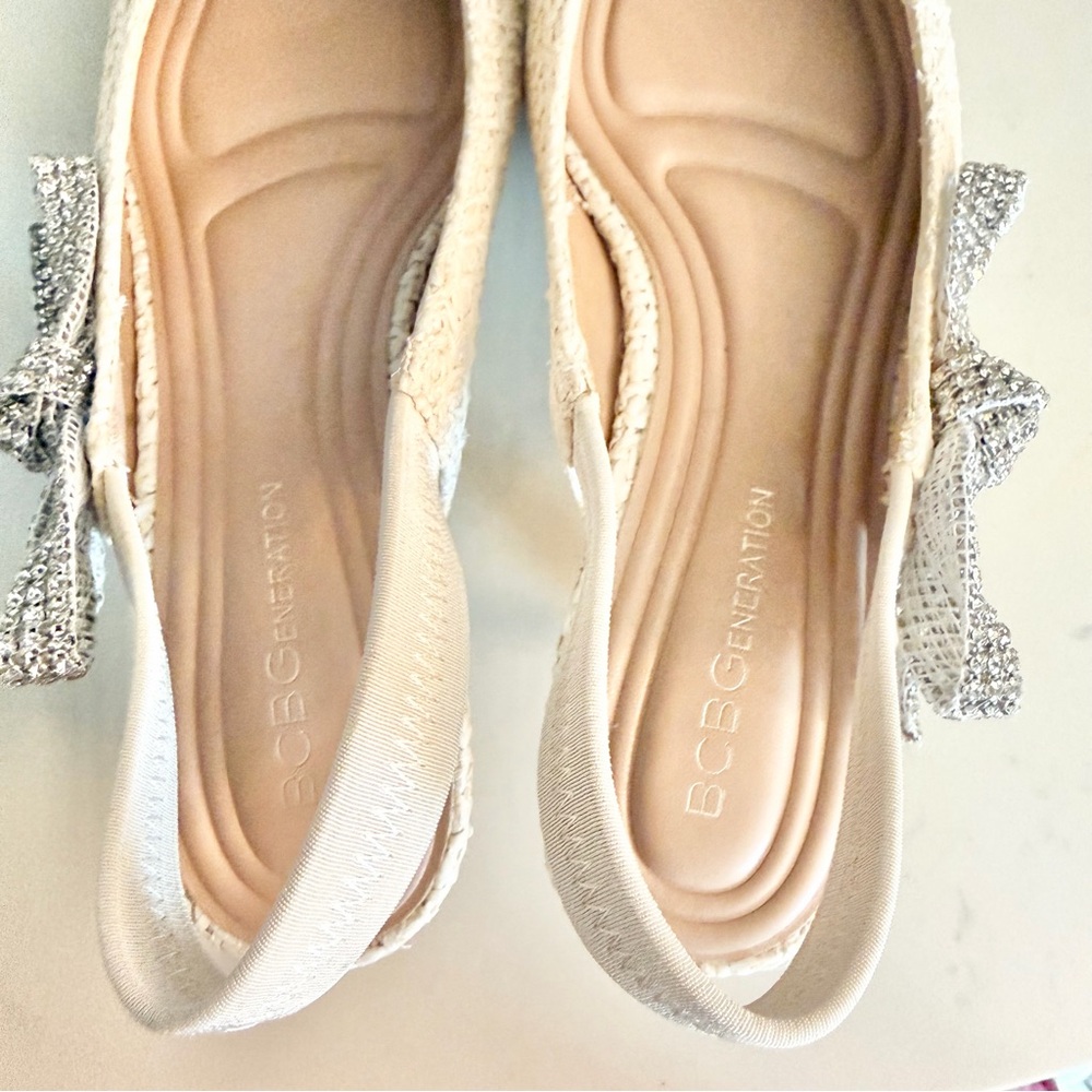 BCBGeneration Cream Slingback Kodari Raffia Pump - Picture 6 of 7